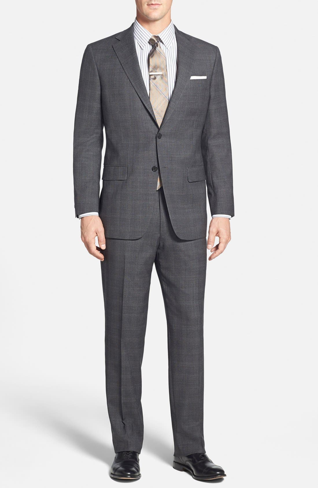 Hart Schaffner Marx 'Chicago' Classic Fit Plaid Wool Suit Nordstrom