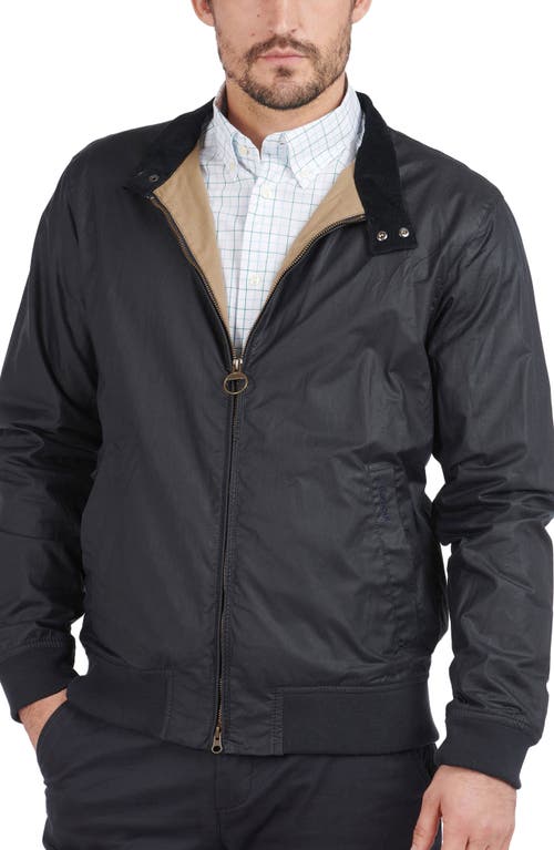 Barbour Royston Waxed Cotton Jacket Royal Navy at Nordstrom,