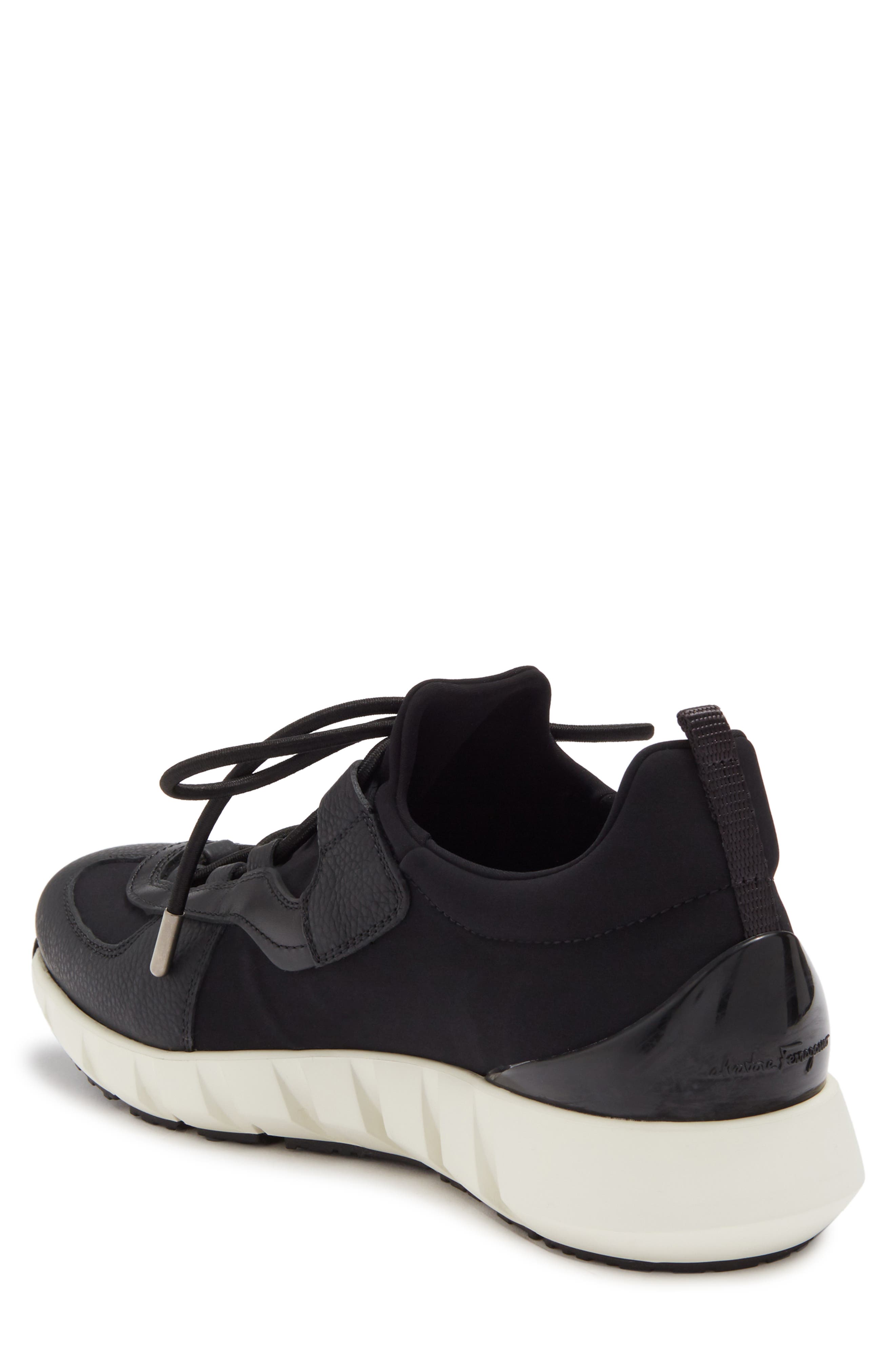 ferragamo black and white shoes