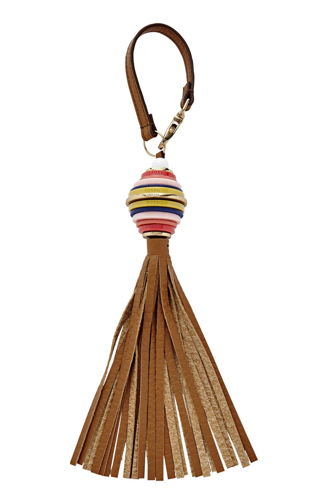 Fossil Leather Tassel Bag Charm Nordstrom