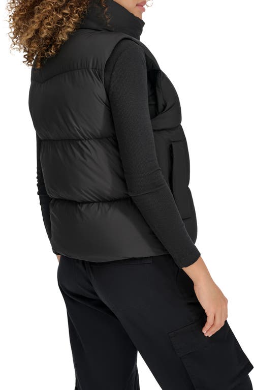 Levi's Women's Stand Collar Puffer Vest In Black