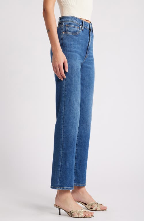 Shop Frame Le Sleek High Waist Ankle Straight Leg Jeans In Marsa