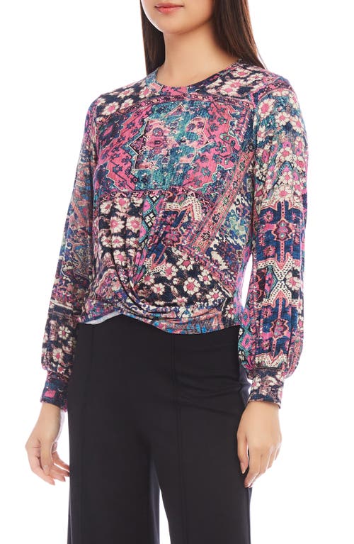 Shop Karen Kane Abstract Print Drape Front Top