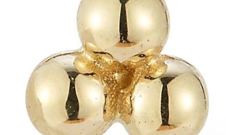 Ember Fine Jewelry Triple Ball Stud Earrings In 14k Gold