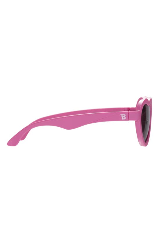 BABIATORS BABIATORS KIDS' PAPARAZZI PINK HEART SUNGLASSES
