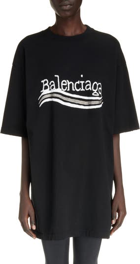 Balenciaga Oversized Printed Cotton-jersey T-shirt - Black  Balenciaga t  shirt, Balenciaga women, Oversized shirt outfit