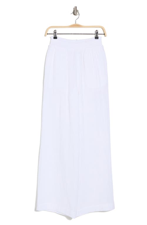 Nia Mallorca Cotton Wide Leg Pants In White