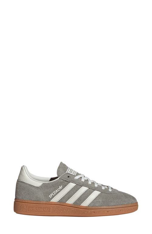 Shop Adidas Originals Adidas Handball Spezial Sneaker In Silver Pebble/off White/gum