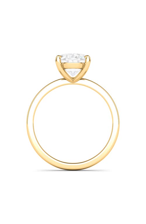 Hautecarat 18k White Gold Oval Cut Lab Created Diamond Engagement Ring In 2.00 Ctw 18k Yellow Gold