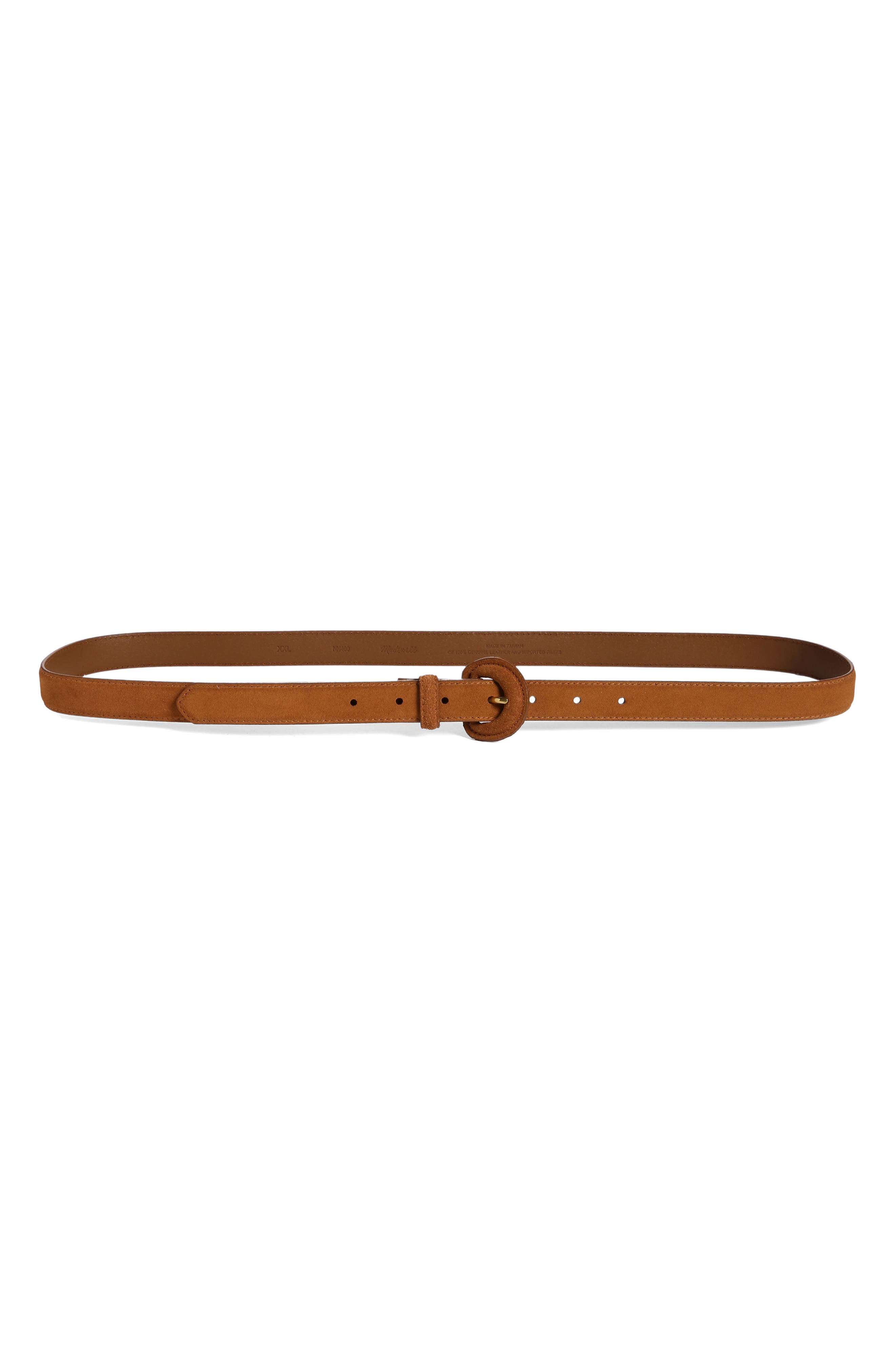 slim brown belt