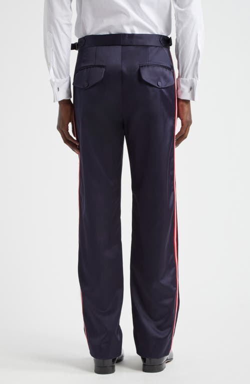 Bode Major League Side Stripe Suiting Trousers In Navy