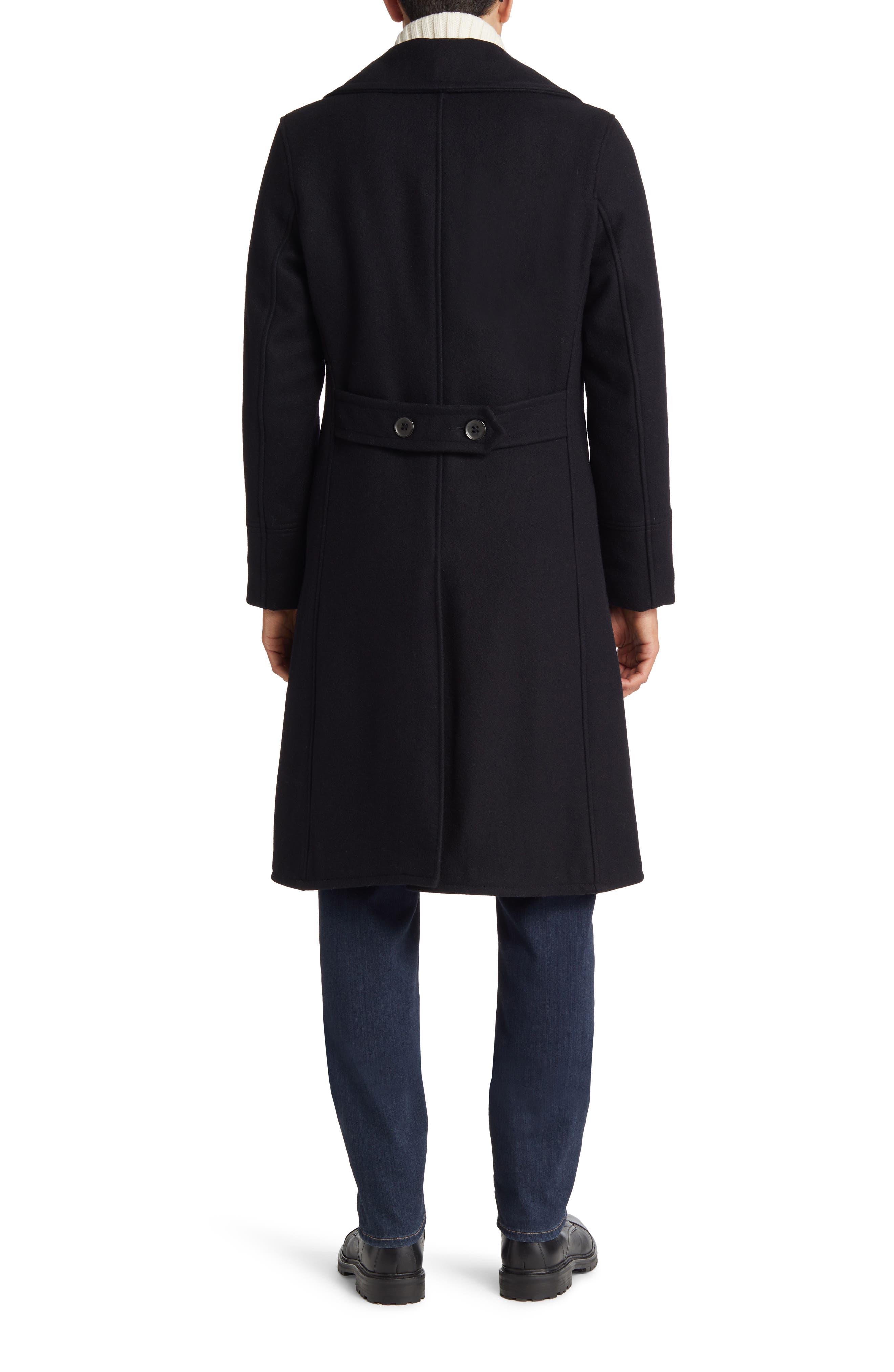 Schott NYC Wool Blend Officer's Coat 