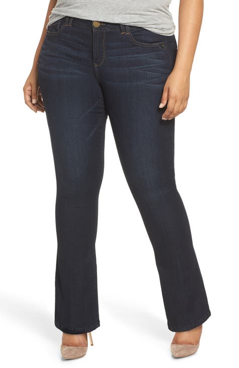 Classic bootcut plus size jeans  Plus size summer fashion, Plus size jeans,  Plus size