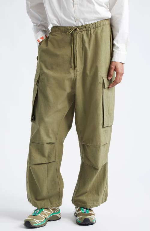 Story mfg. Peace Organic Cotton Cargo Pants in Olive Slub 