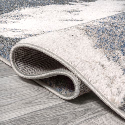 Jonathan Y Petalo Abstract Two-tone Modern Area Rug In Gray/cream