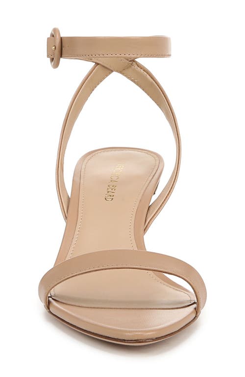 Veronica Beard Darcelle Leather Ankle-strap Sandals In Bisque
