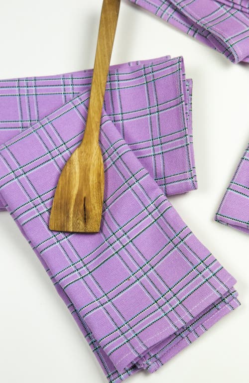 ARCHIVE NEW YORK ARCHIVE NEW YORK CHIAPAS HANDWOVEN PLAID COTTON NAPKINS, SET OF 4