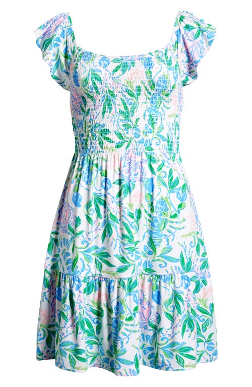 Shop Lilly Pulitzer ® Jilly Floral Mini Sundress In Resort White Just A Pinch