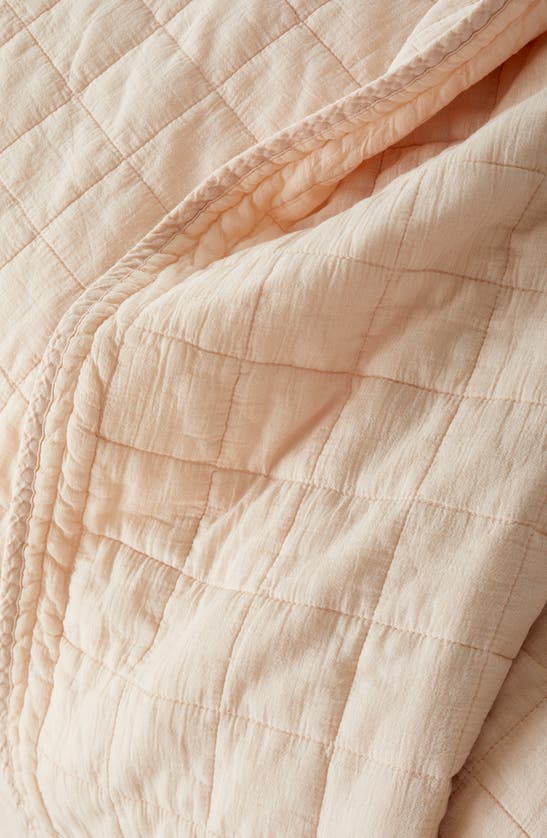 Nordstrom Soft Wash Grid Quilt & Shams Set In Pink Waters ModeSens