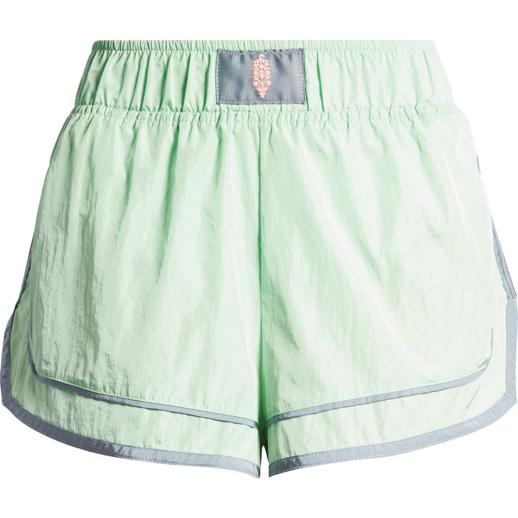 Fp Movement By Free People Varsity Blues Athletic Shorts In Bright Jade Combo