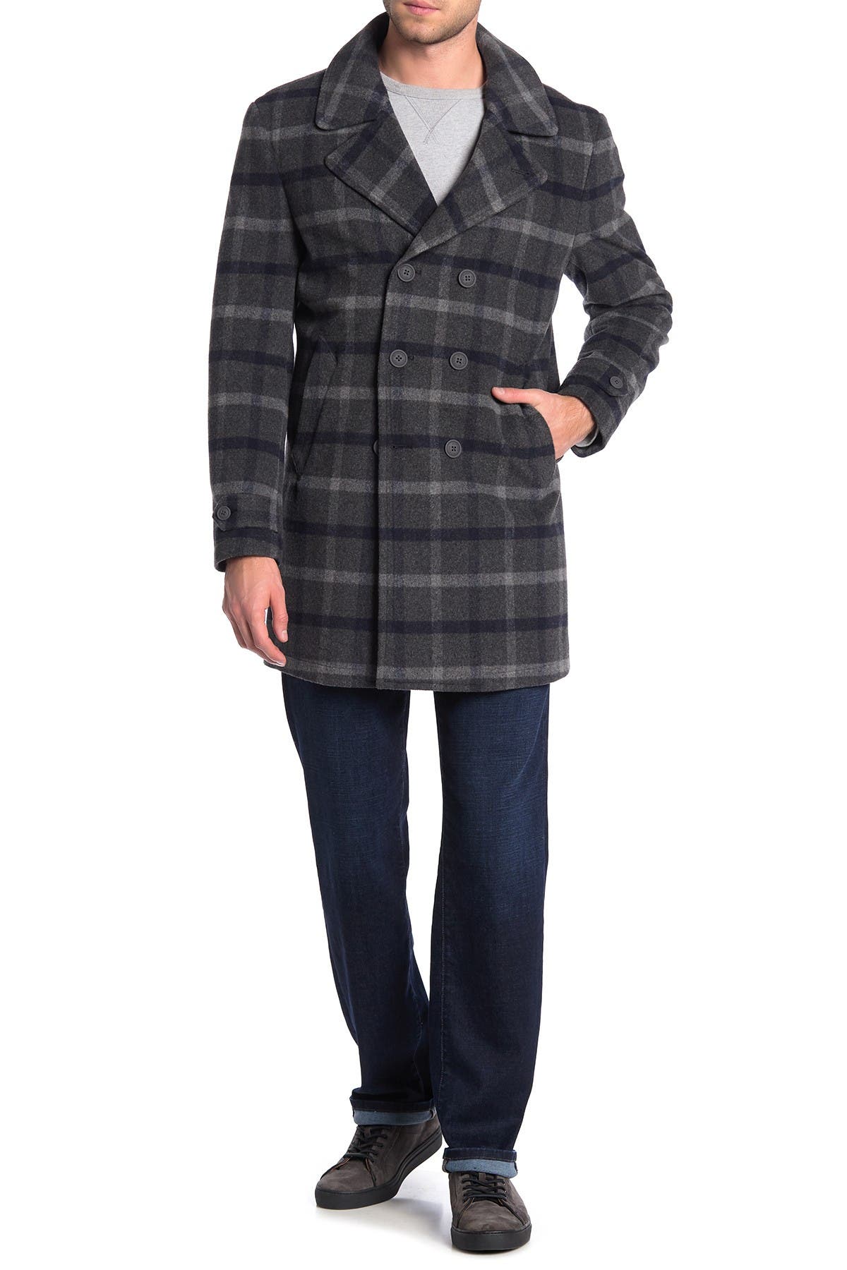 tommy hilfiger tartan coat