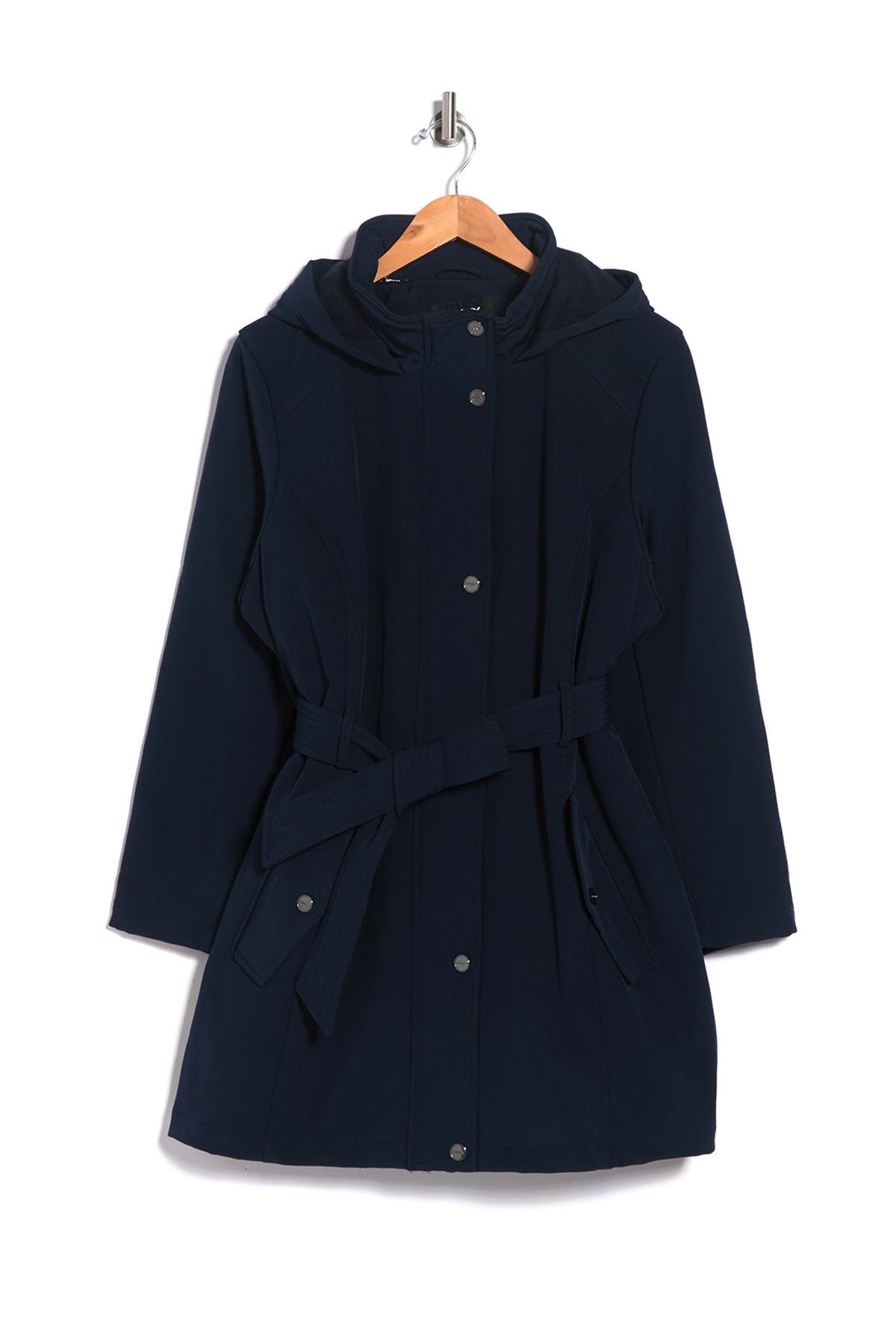 dkny shell hooded jacket