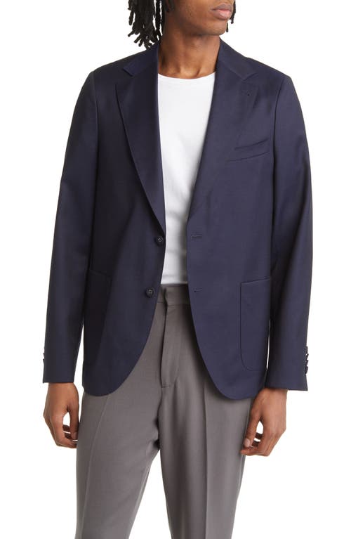 Officine Générale Arthus Prunelle Virgin Wool Sport Coat Navy at Nordstrom,