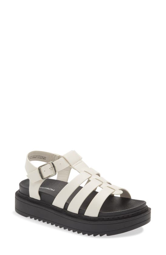 Nordstrom Kids' Samara Platform Sandal In Ivory Dove Pu