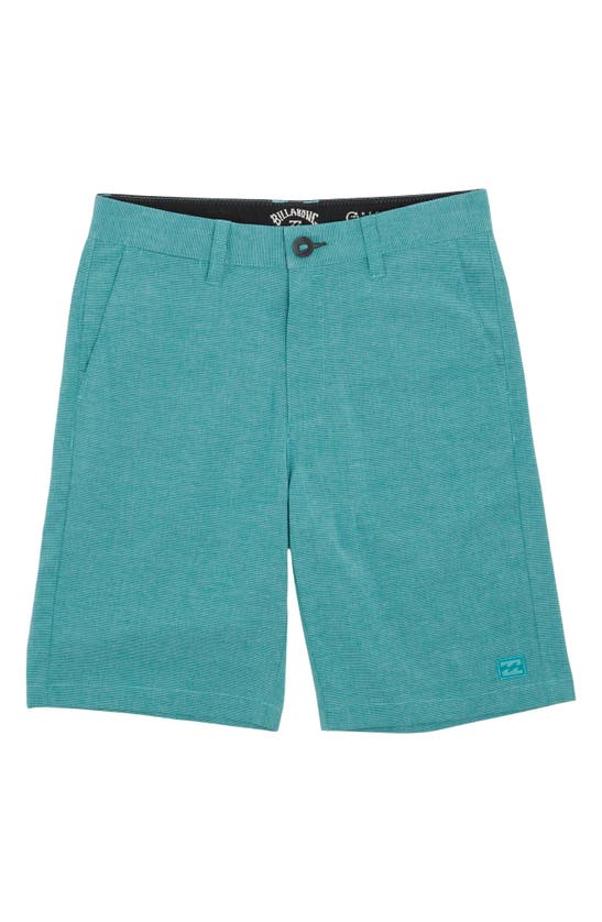Billabong Kids' Crossfire Chino Shorts In Dusty Teal