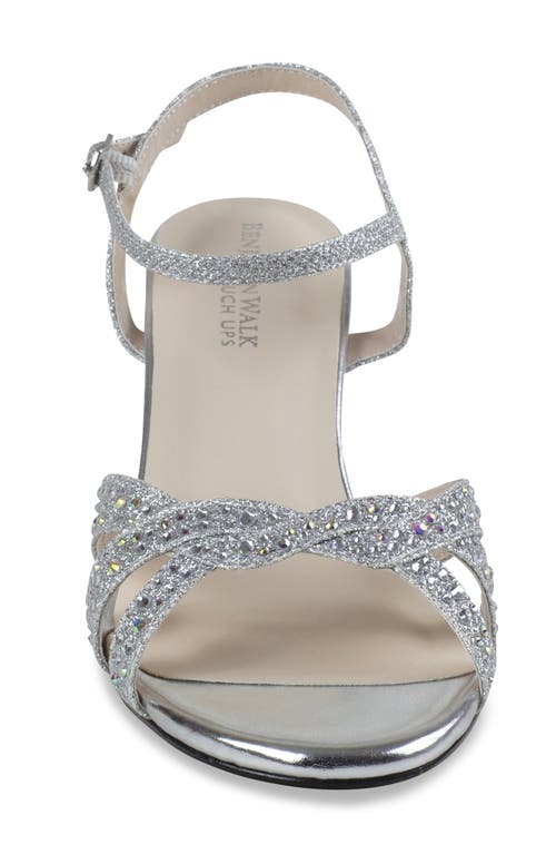 Ivy Ankle Strap Sandal in Silver