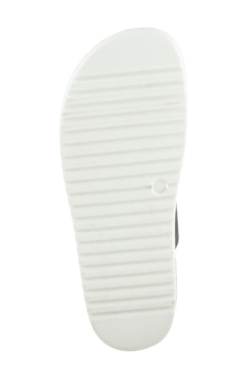 Flexus By Spring Step Bayside Wedge Slide Sandal In Black