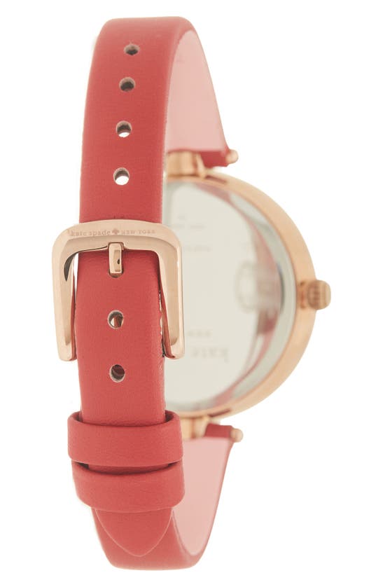 Shop Kate Spade Holland Watch And Earring Set, 34mm In Rose Gold