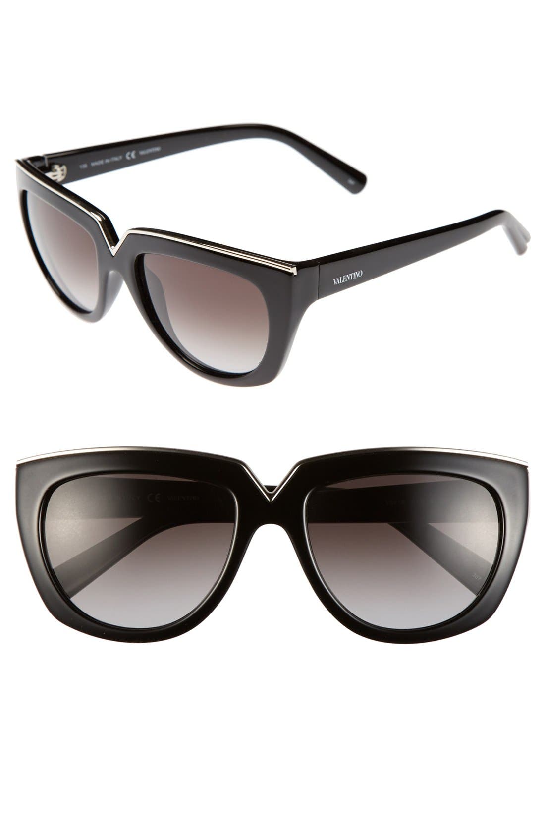 Valentino 54mm Gradient Lens Sunglasses Nordstrom