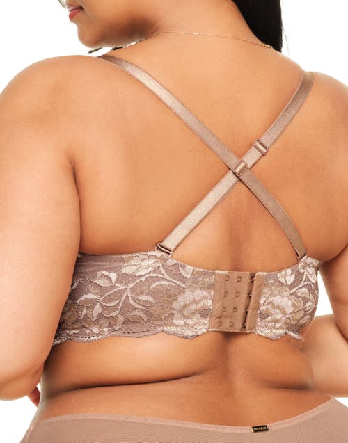 Shop Adore Me Lyza Push Up Balconette Bra In Medium Beige