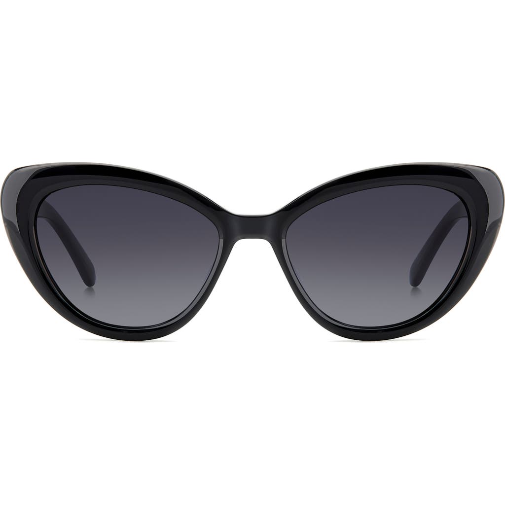 Kate Spade New York Marlah's 53mm Gradient Cat Eye Sunglasses In Black
