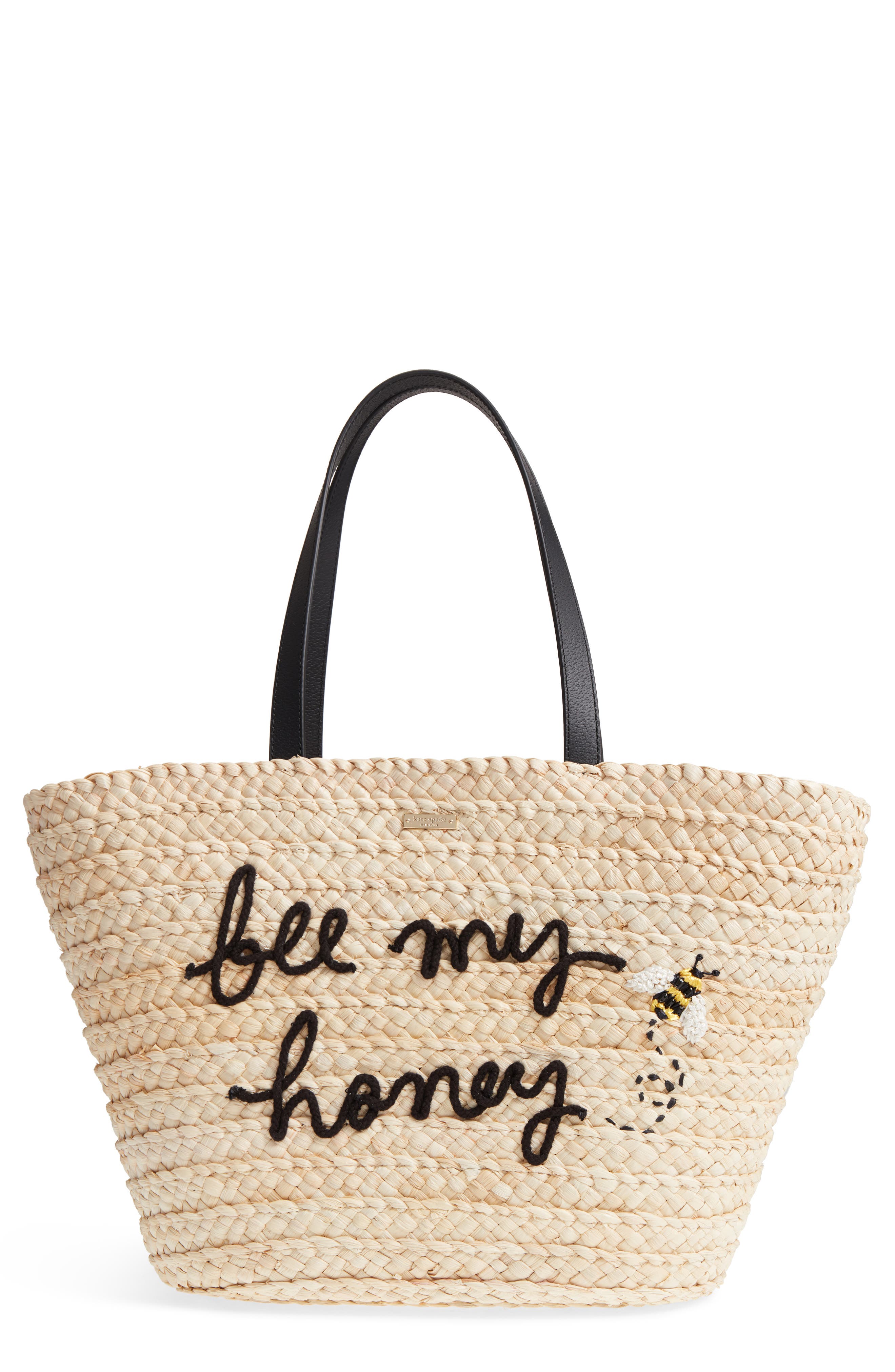 kate spade new york picnic perfect bee my honey straw tote Nordstrom