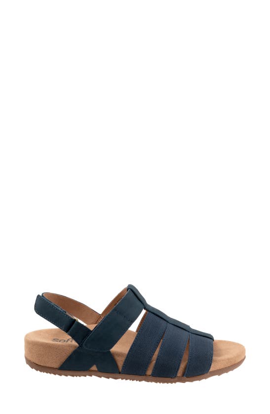 Softwalk Burnaby Slingback Sandal In Navy Nubuck
