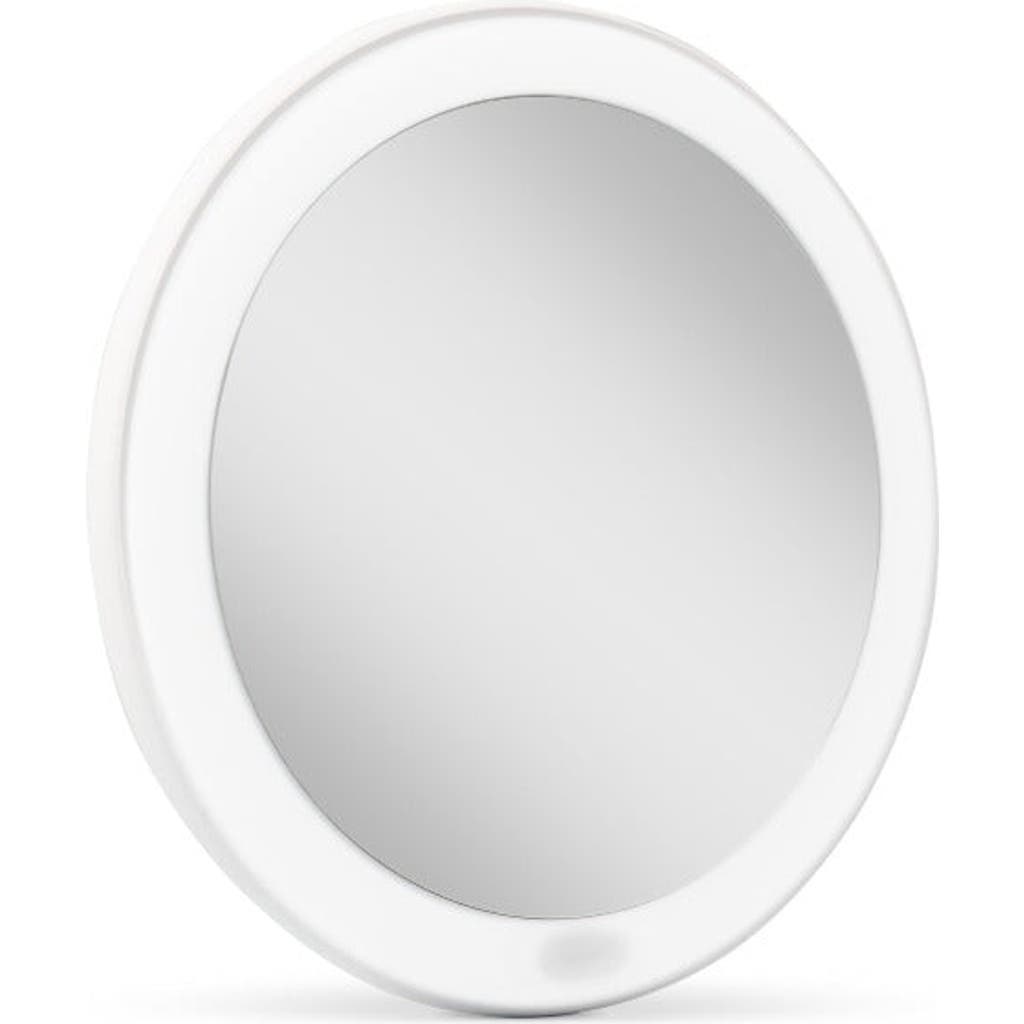 Zadro Rechargeable Led Lighted Compact Mirror With 3x Magnification In White
