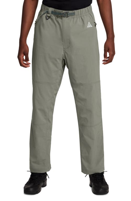 Shop Nike Acg Belted Hiking Pants In Dark Stucco/vintage Green