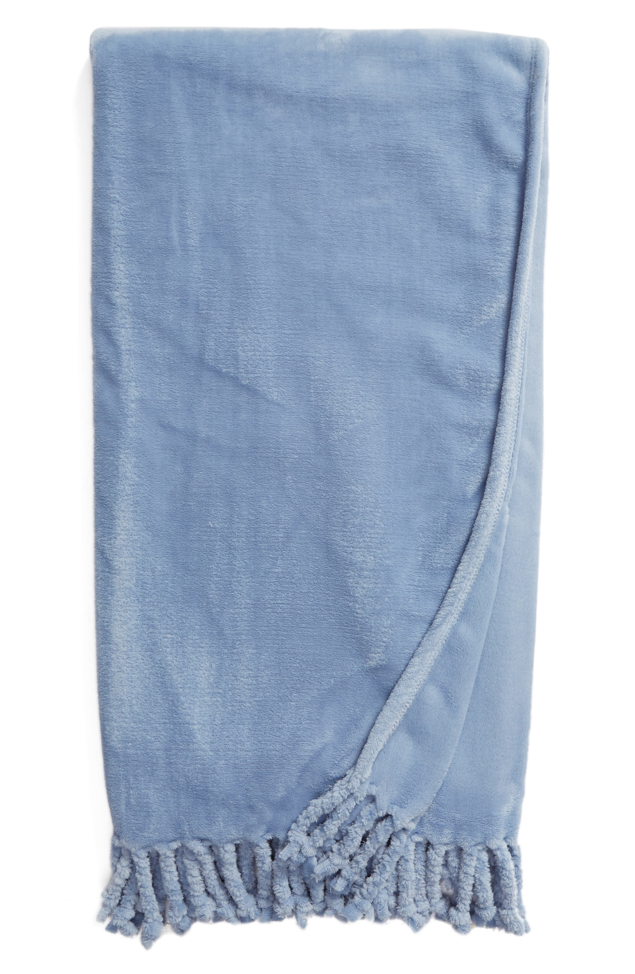 NORDSTROM AT HOME,
                            Kennebunk Bliss Plush Throw,
                            Main thumbnail 208, color,
                            404