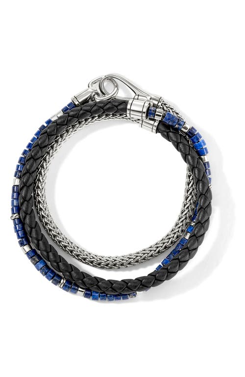 Shop John Hardy Heishi Chain Wrap Bracelet In Silver