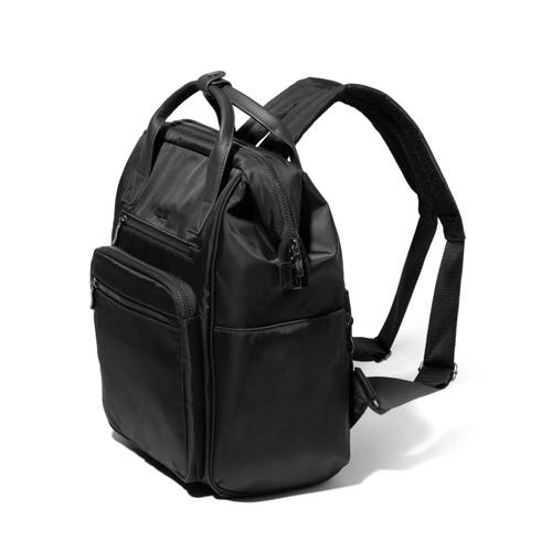 Baggallini Chelsea Laptop Backpack In Black Twill