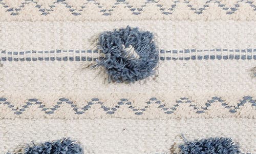 Pom Pom At Home Izzy Accent Pillow In Ivory/denim
