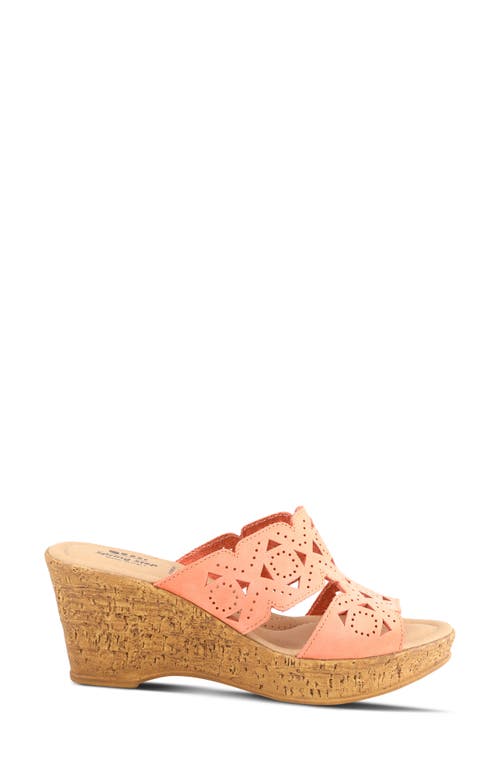 Shop Spring Step Flamyo Platform Wedge In Peach