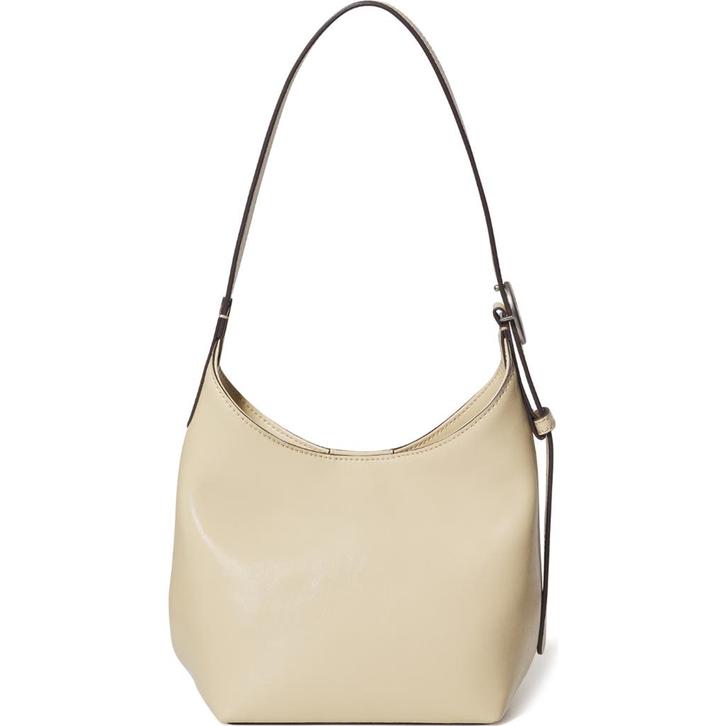 Oryany Egg Leather Shoulder Bag In Butter Cream