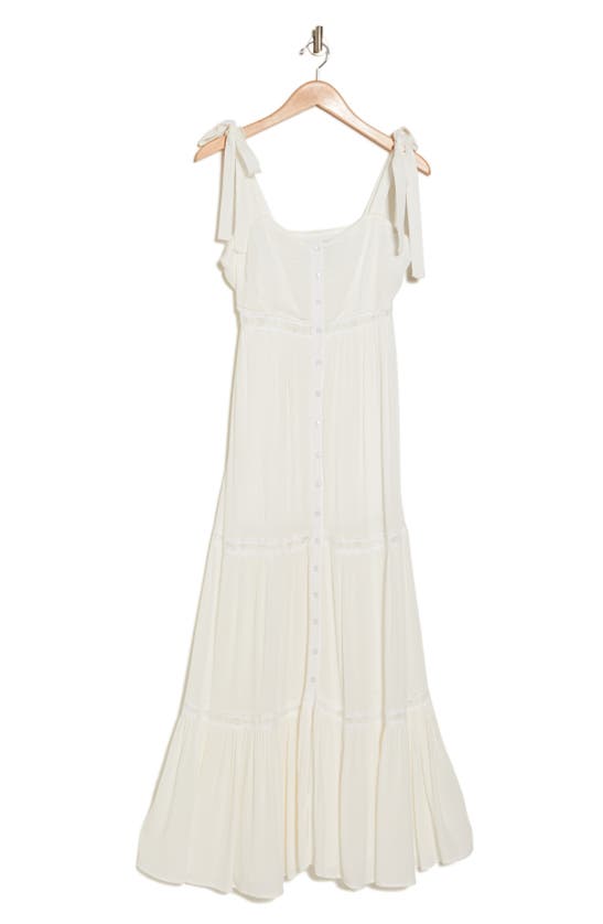 By Design Sicily Lace Tiered Maxi Dress In White