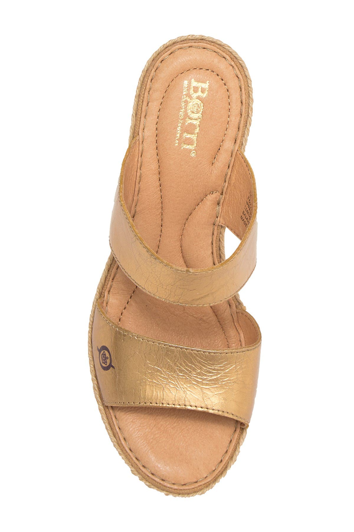 born aakash platform wedge sandal