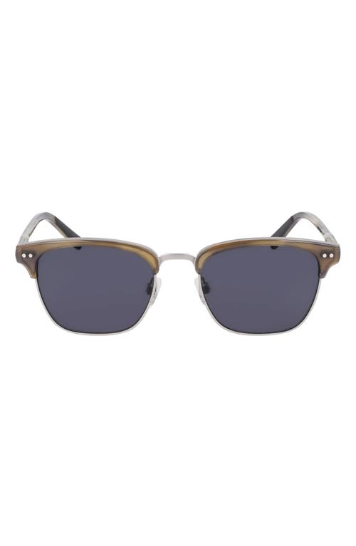 Runwell 52mm Square Sunglasses in Khaki Horn