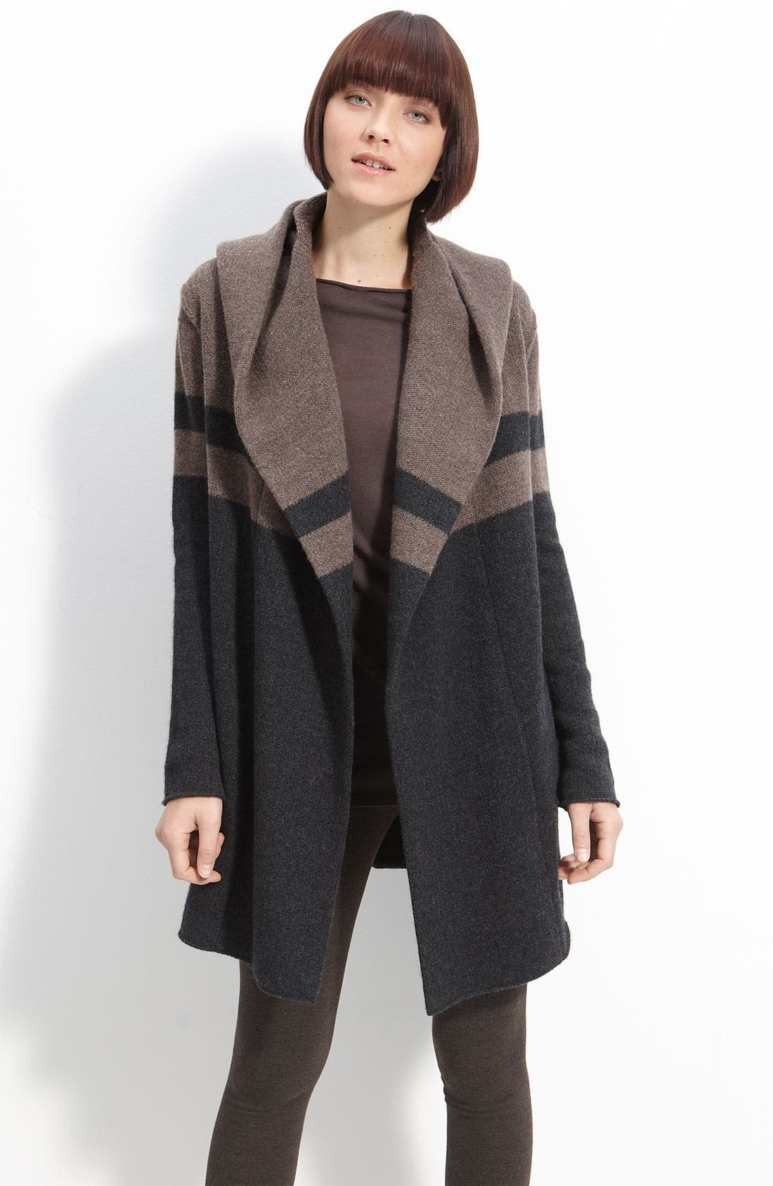 Vince Colorblock Hooded Blanket Coat Nordstrom