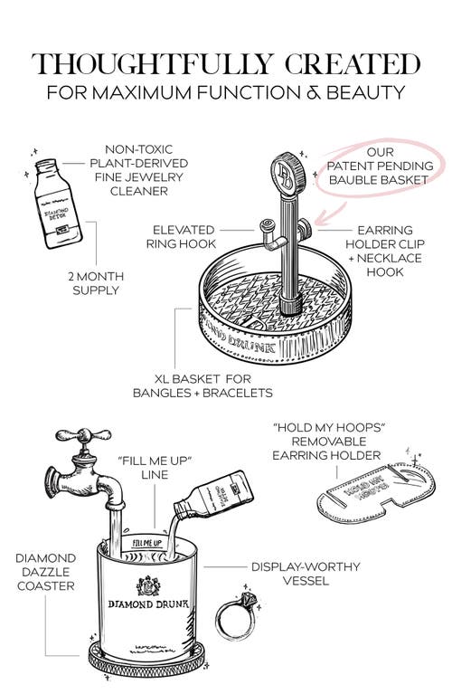 Diamond Drunk Fine Jewelry Cleaner Starter Collection In Hello Lover